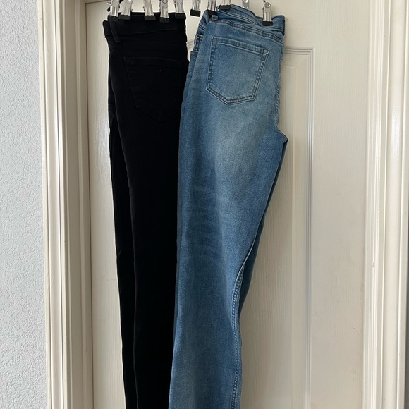 RSQ Light Blue and Black Boys Jeans - Picture 2 of 9